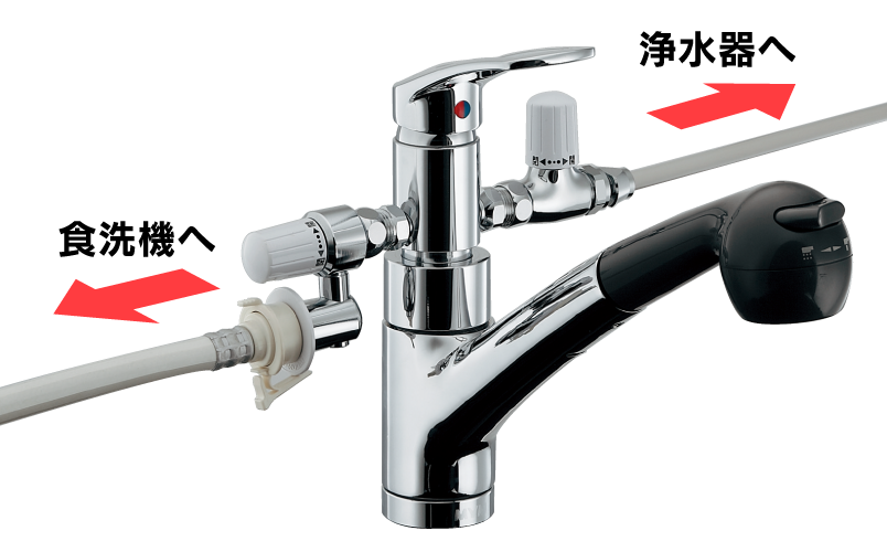 キッチン蛇口】台所水栓の分岐水栓を取り付けました（神奈川県鎌倉市 