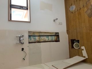 洗濯蛇口の移設、洗濯パンの新設